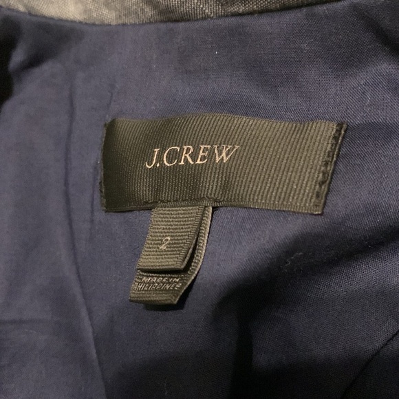 J Crew Blue Blazer Size 2 linen blend - Picture 5 of 13